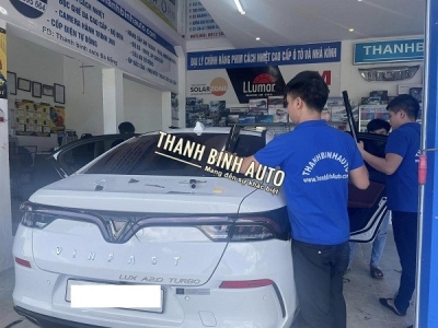 Android Box, TPMS và dán phim 3M cho xe Vinfast LUX A