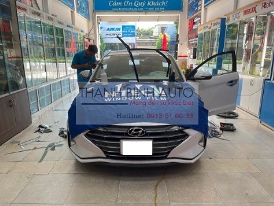 Dán phim cách nhiệt Ntech Hàn quốc cho xe Hyundai Elantra 2020