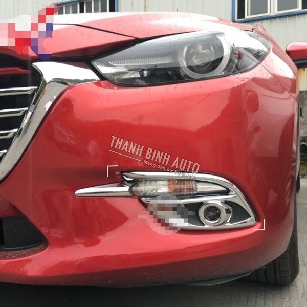 Ốp xi đèn gầm cản trước MAZDA 3 2017 2018