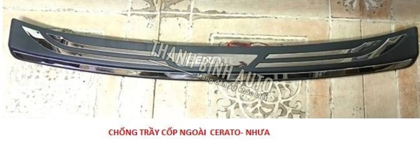 Chống trầy cốp sau Kia Cerato 2018 nhựa đen